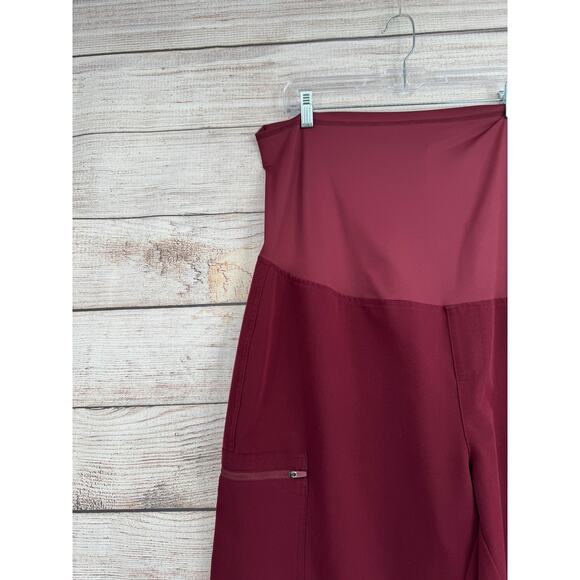 Figs Maternity Technical Scrub Pants Womens XXL/P Maroon PO# 2257 - Picture 4 of 11